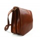 Leather messenger bag mens leather bag honey shoulder bag