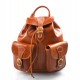 Backpack leather honey backpack genuine leather travel bag weekender sports