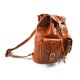 Backpack leather honey backpack genuine leather travel bag weekender sports