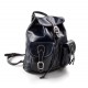 Rucksack leder blau rucksack damen herren reisetasche kalbsleder rucksack leder