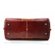 Mens leather duffle bag red honey shoulder bag travel bag luggage weekender carryon cabin bag