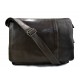 Genuine italian leather shoulderbag notebook messenger bag ipad laptop ladies men green