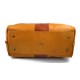 Travel bag leather duffle bag leather duffel bag yellow - honey for men women travel bag luggage weekender bag