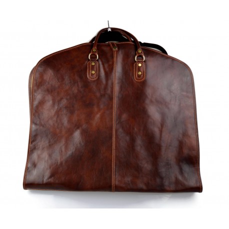 Leather Suit Bag Garment Bag Leather Travel Bag Weekender - Etsy Israel