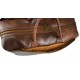 Borsone marrone in pelle borsa viaggio trolley pelle rigido