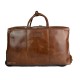 Leder braun Troller Reisetasche Manner Damen mit Griff