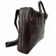 Sac cuir à bandoulière brun fonce en cuir sac notebook tablet ipad