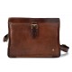 Leather satchel mens leather messenger ladies handbag shoulderbag ipad tablet holder leather bag brown