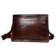 Leather satchel mens leather messenger ladies handbag shoulderbag ipad tablet holder leather bag dark brown