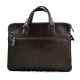 Leather satchel dark brown messenger men ladies bag handbag