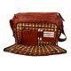 Borsa pelle notebook porta ipad porta laptop in pelle arancione messenger uomo donna