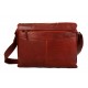 Borsa pelle notebook porta ipad porta laptop in pelle rosso messenger uomo donna