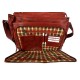 Borsa pelle notebook porta ipad porta laptop in pelle rosso messenger uomo donna