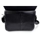 Leather satchel mens messenger ladies handbag ipad tablet leather bag black