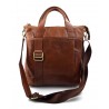 Bandoulière en cuir homme messenger sac d'épaule traverser sac postier brun