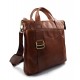 Leather shoulder bag satchel mens ipad bag handbag brown luxury bag