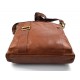 Leather shoulder bag satchel mens ipad bag handbag brown luxury bag