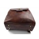 Backpack leather womens travel bag leather weekender sports bag gym bag leather brown